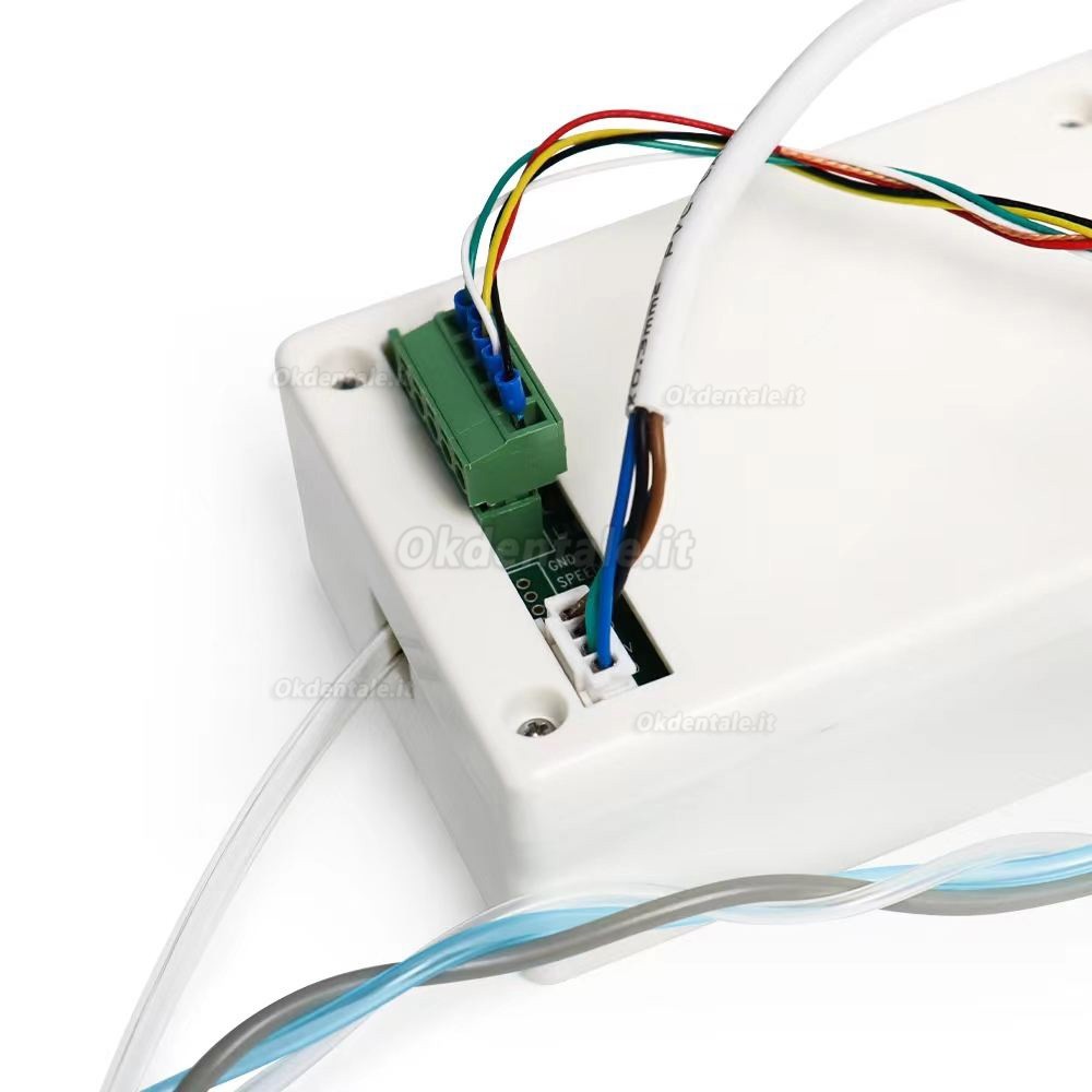 Micromotore elettrico brushless integrato con fibra ottica LED per poltrona odontoiatrica